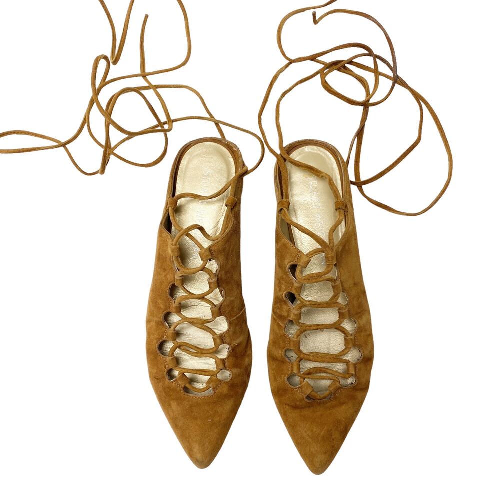 Stuart Weitzman Womens Size 6 Stringdown Lace Up … - image 2